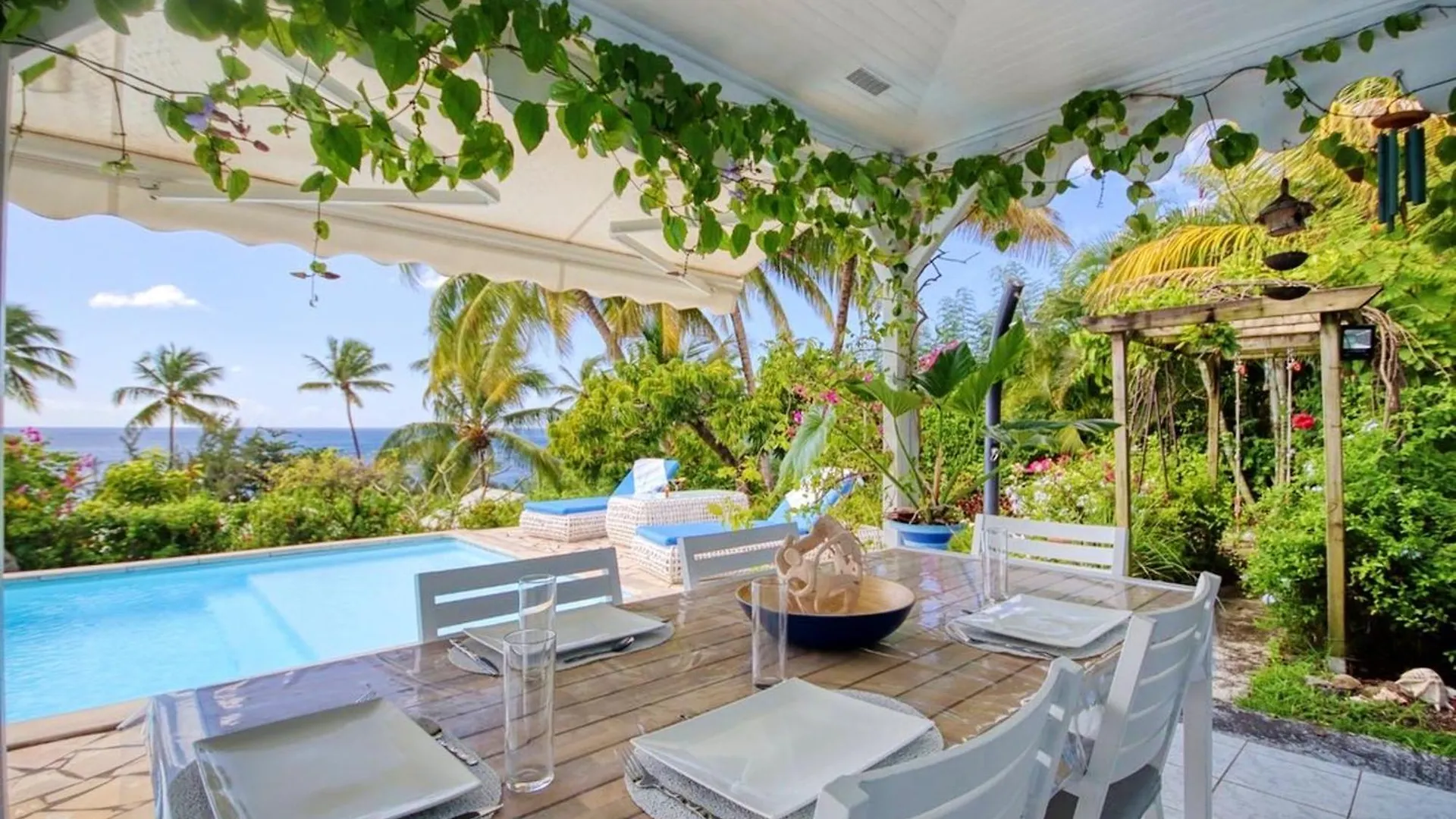 Villa Charmante A Saint Pierre Avec Vue Sur Mer & Piscine Privee